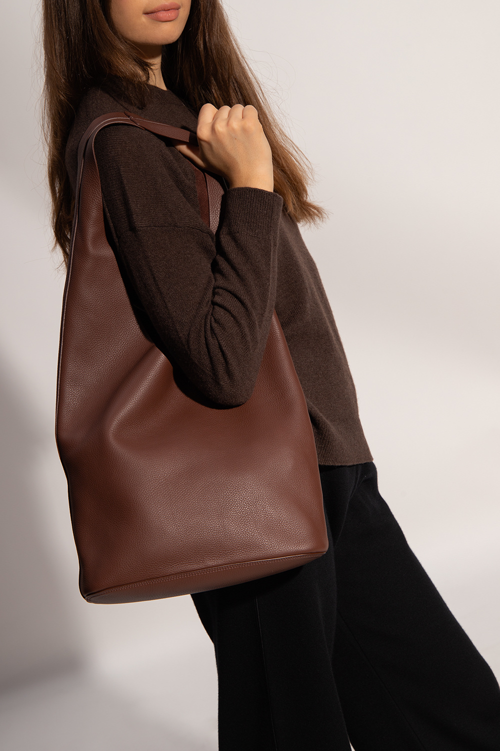 Brown 'Bindle Three' hand bag The Row - Vitkac Canada